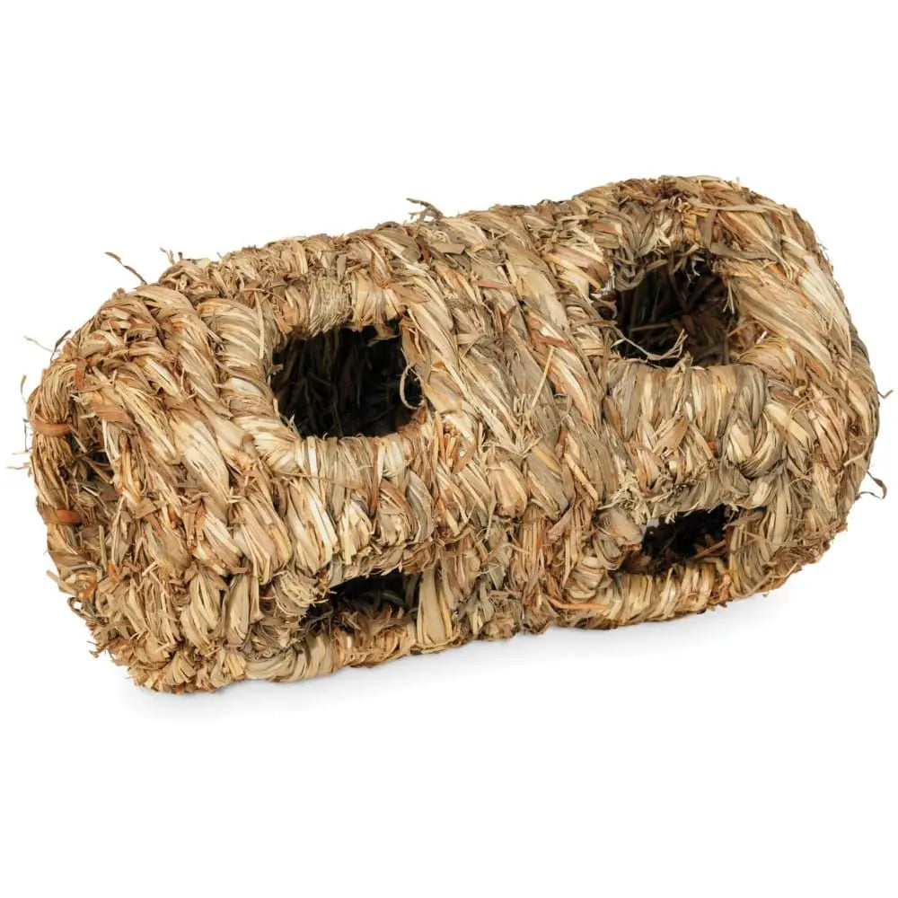 Prevue Pet Products Small-Sized Hand-Woven Natural Grass Activity Tunnel for Small Animals