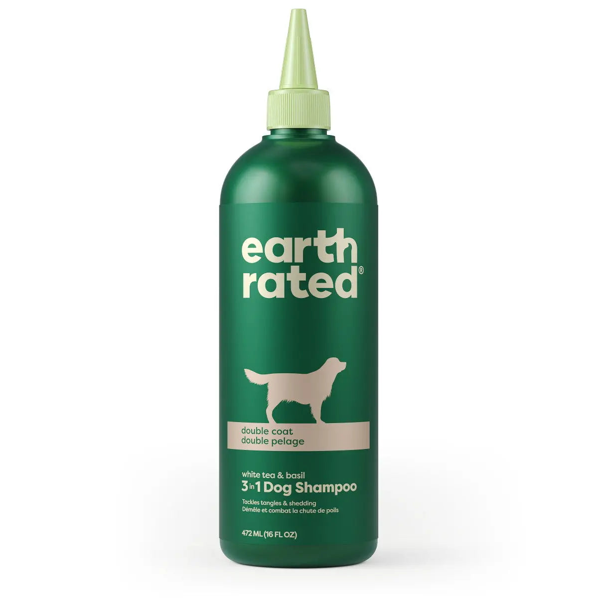 Earth Rated Premium Dog Shampoo for Double - Coated Dogs, 16 - Ounce Bottle