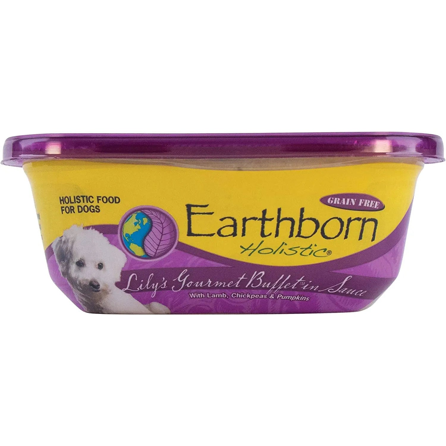 Earthborn Holistic Lily's Gourmet Buffet Grain-Free Lamb Wet Dog Food in Sauce - Pack of 8 Cans, 8 Ounces Each