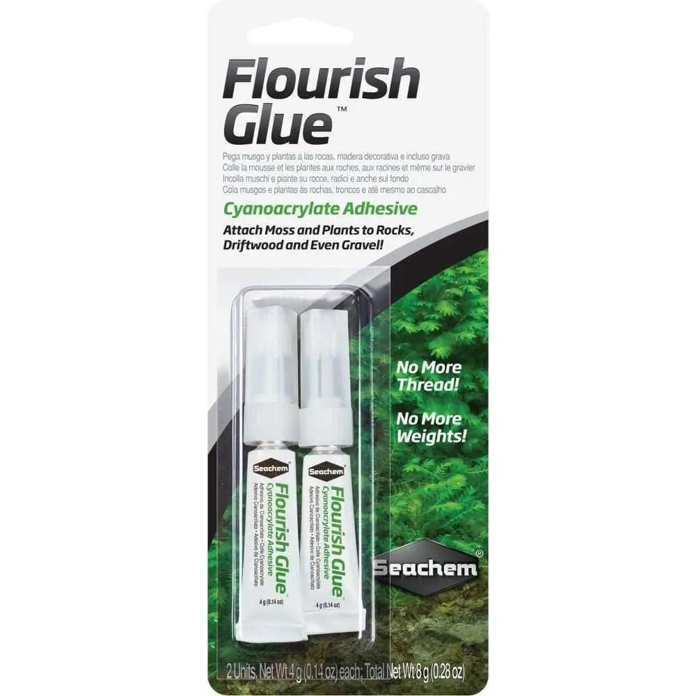 Seachem Laboratories Premium Flourish Glue Cyanoacrylate Clear Adhesive for Aquascaping and Plastic Repairs