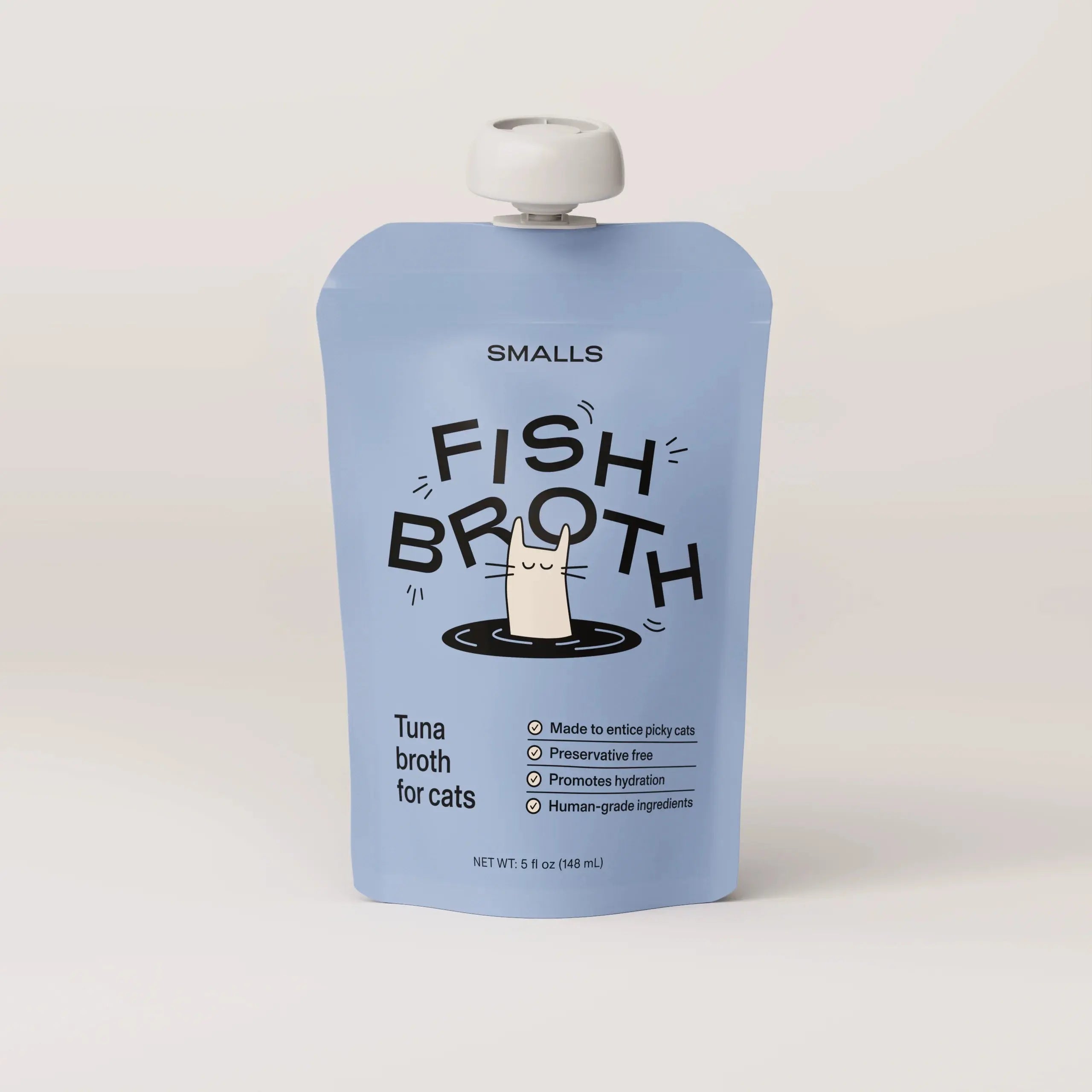 5oz Premium Smalls Fish Bone Broth: A Flavorful Treat for Cats