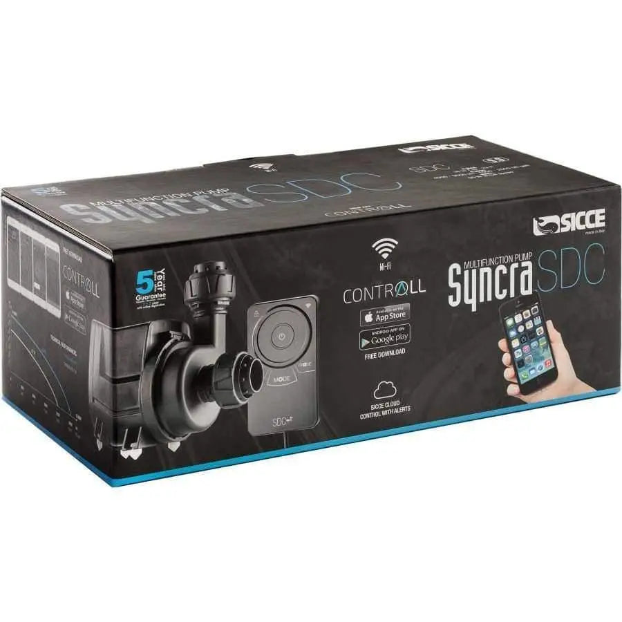 Sicce SYNCRA SDC 7.0 Adjustable Return Pump - Flow Range 800 GPH - 1900 GPH, 1 Unit
