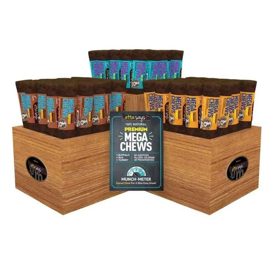Etta Says! Mega Chew Dog Treat Starter Kit with Display - 54 Pack