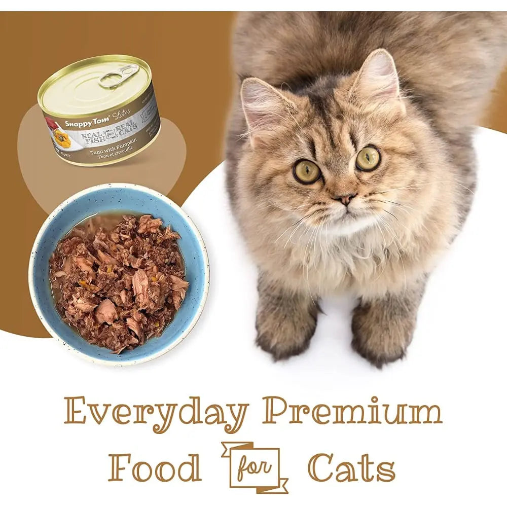 Snappy Tom Lite Canned Cat Food with Tuna and Pumpkin - Ideal Diet for Feline Friends